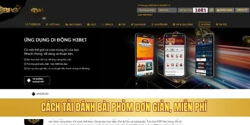 Tải đánh bài phỏm miễn phí bảo mật tốt