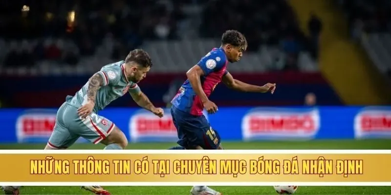 Những thông tin có tại chuyên mục bóng đá nhận định