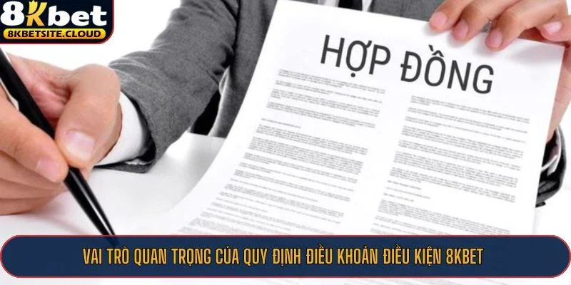 Điều Khoản Điều Kiện 8KBET - Cam Kết Cá Cược Công Bằng 1 Vai trò quan trọng của quy định điều khoản điều kiện 8KBET