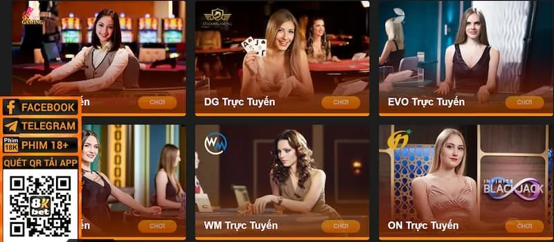8KBET - Trang Chủ Nhà Cái Cá Cược Xanh Chín, Uy Tín Số 1 Châu Á 60 Sảnh cược live casino